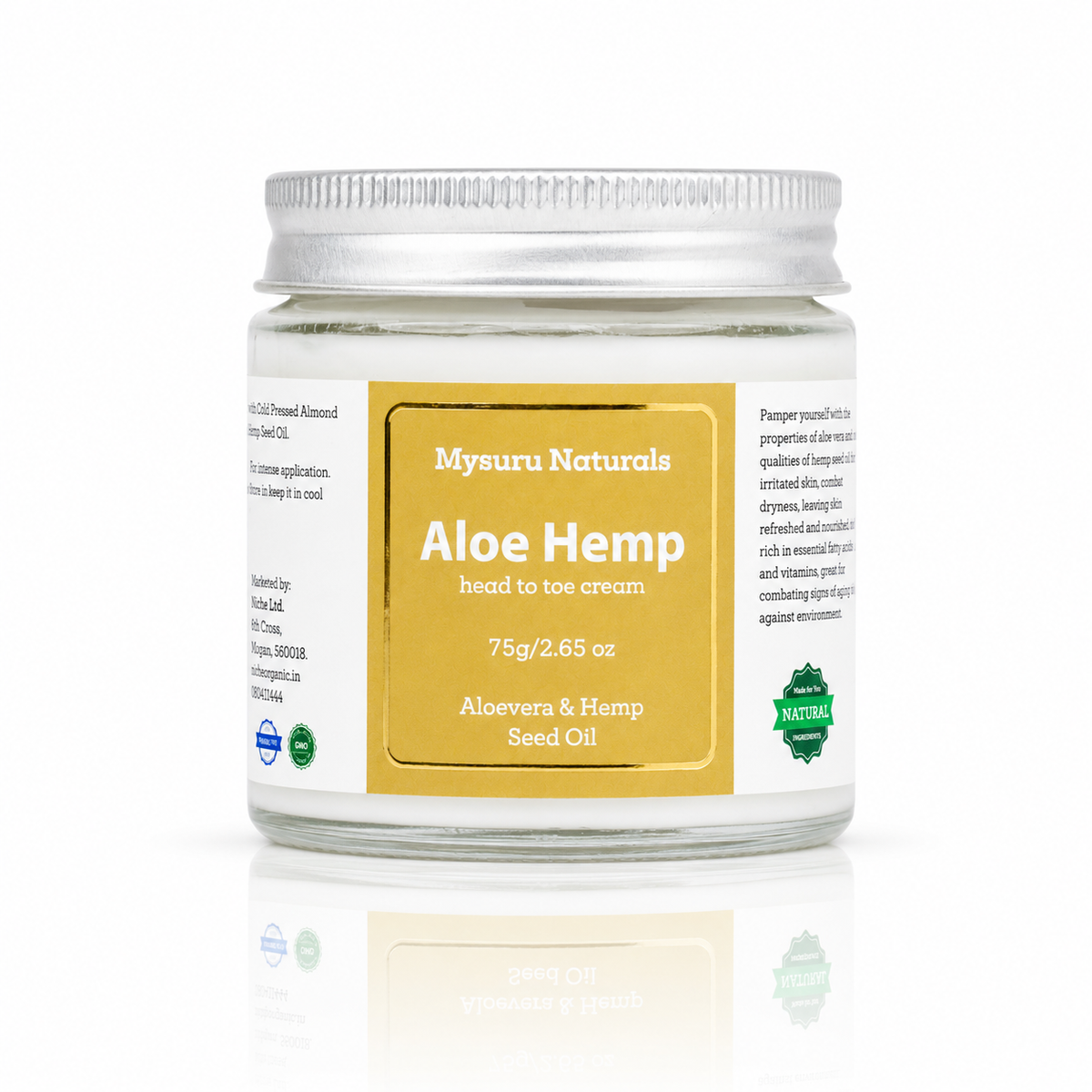 Aloe hemp head toe cream