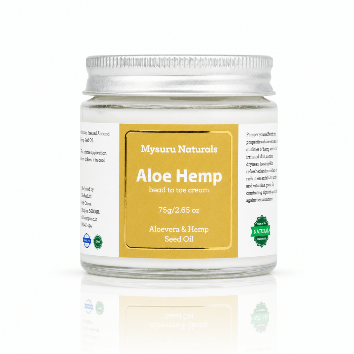 Aloe hemp head toe cream mysuru naturals