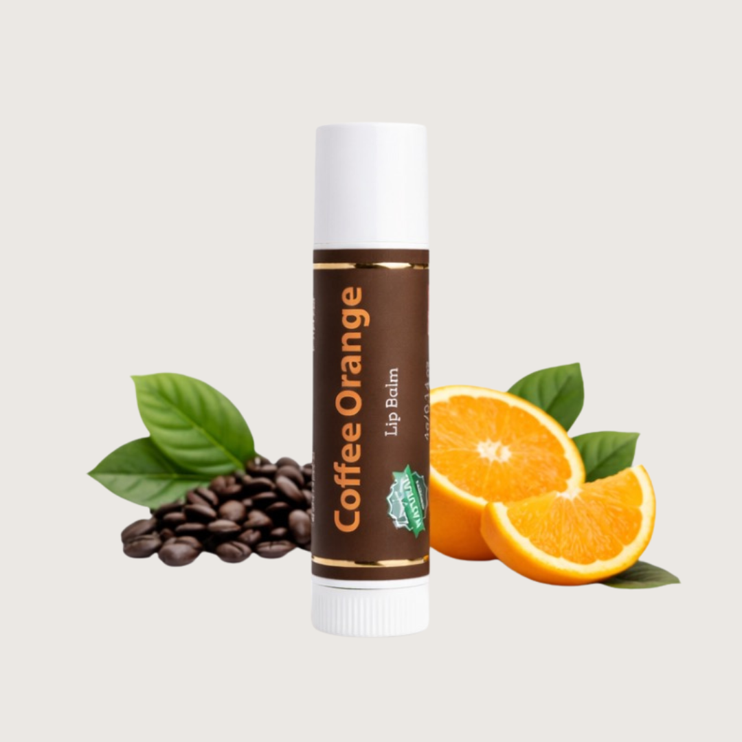 Coffee orange lip balm