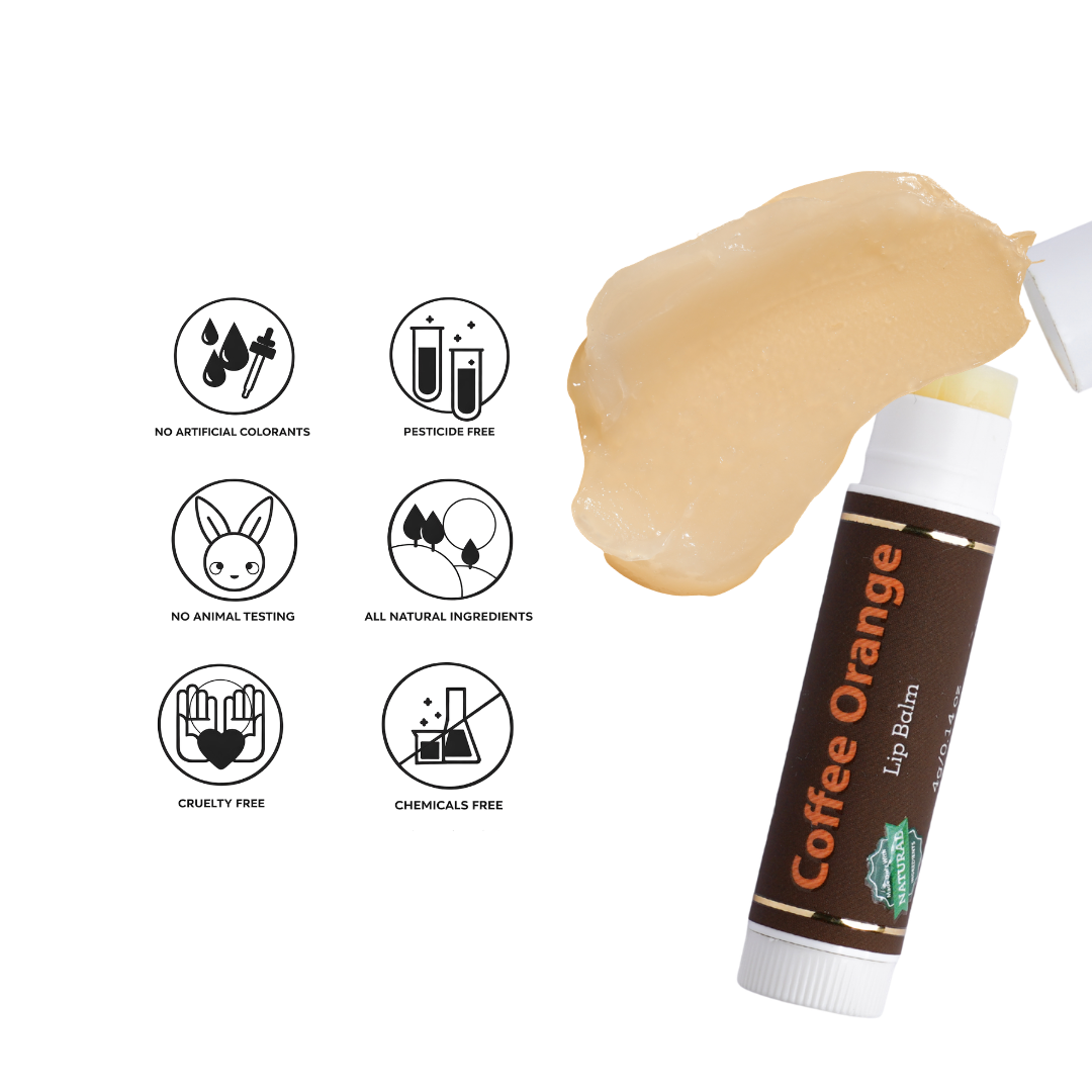 Coffee orange lip balm