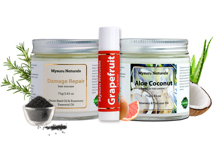 Damage repair + Aloe Coco + Grape Fruit Lip Balm