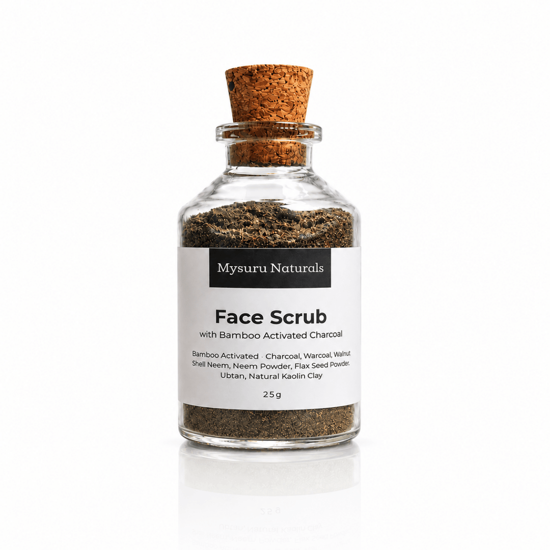 Activated Charcoal Face Scrub - Mysuru Naturals