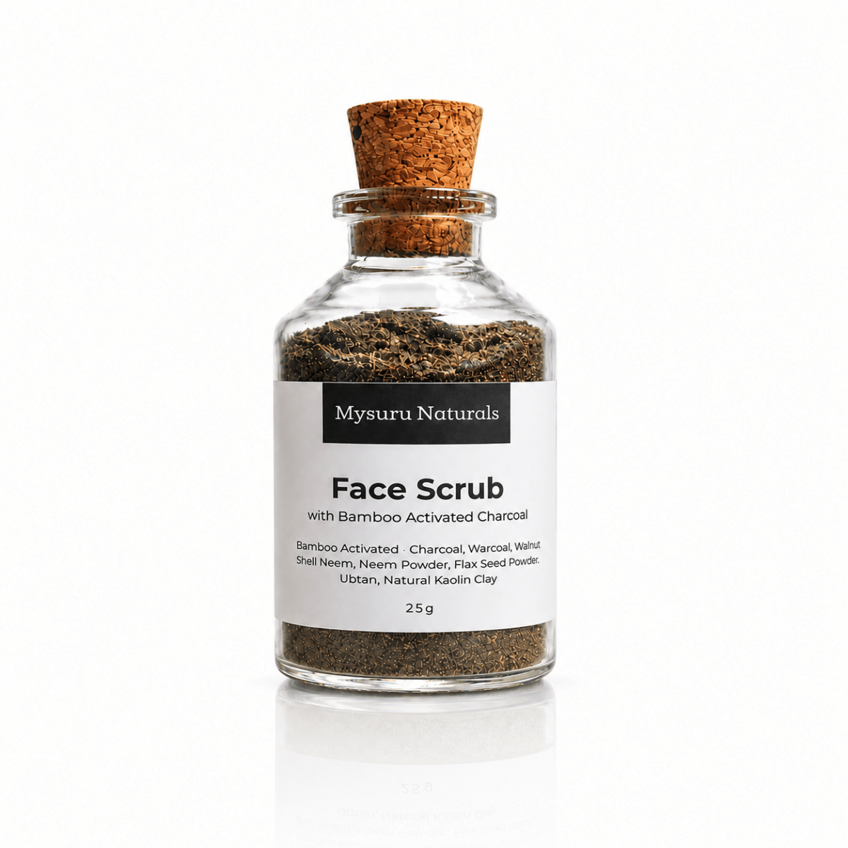 Activated charcoal face scrub   mysuru naturals