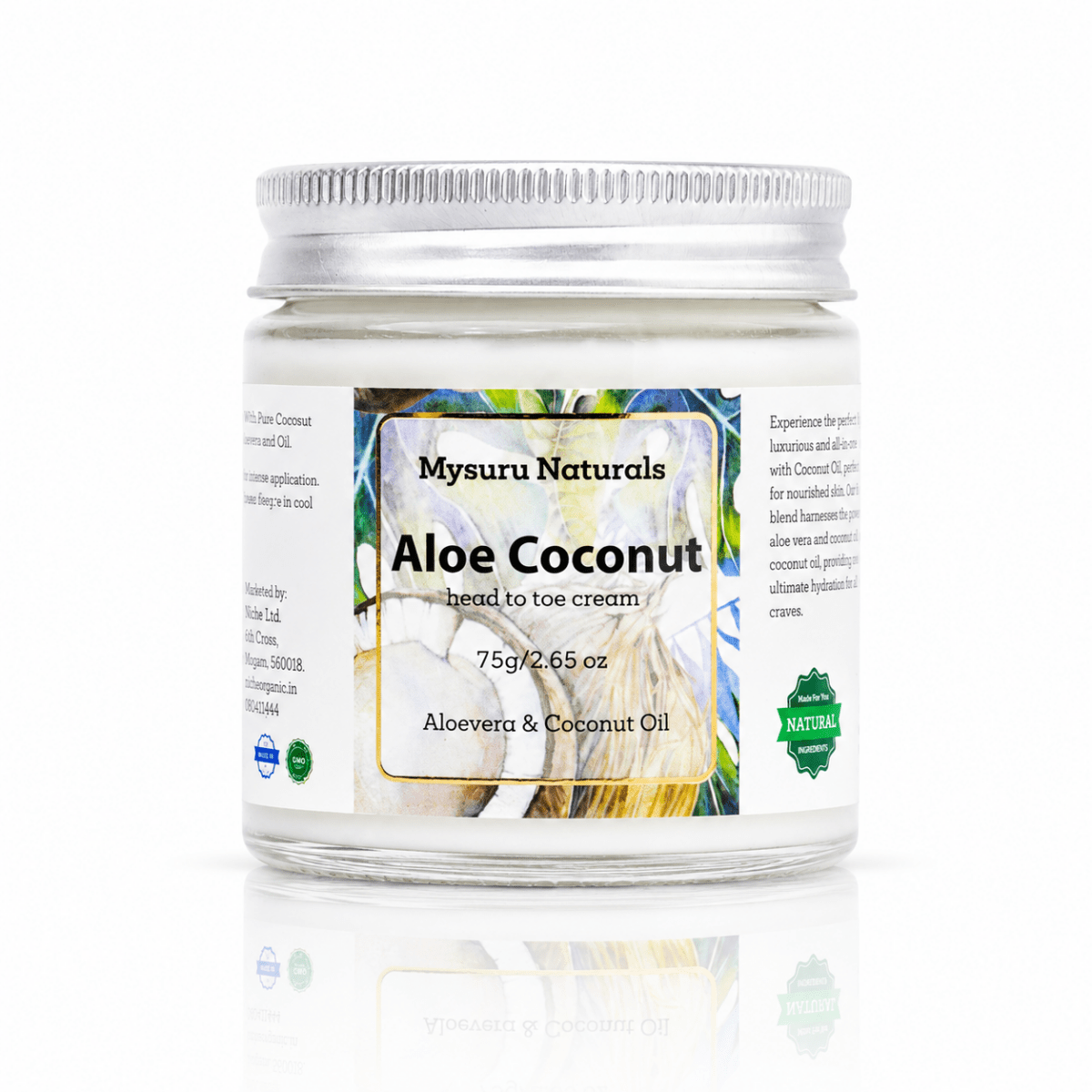 Aloe coconut head toe cream   mysuru naturals