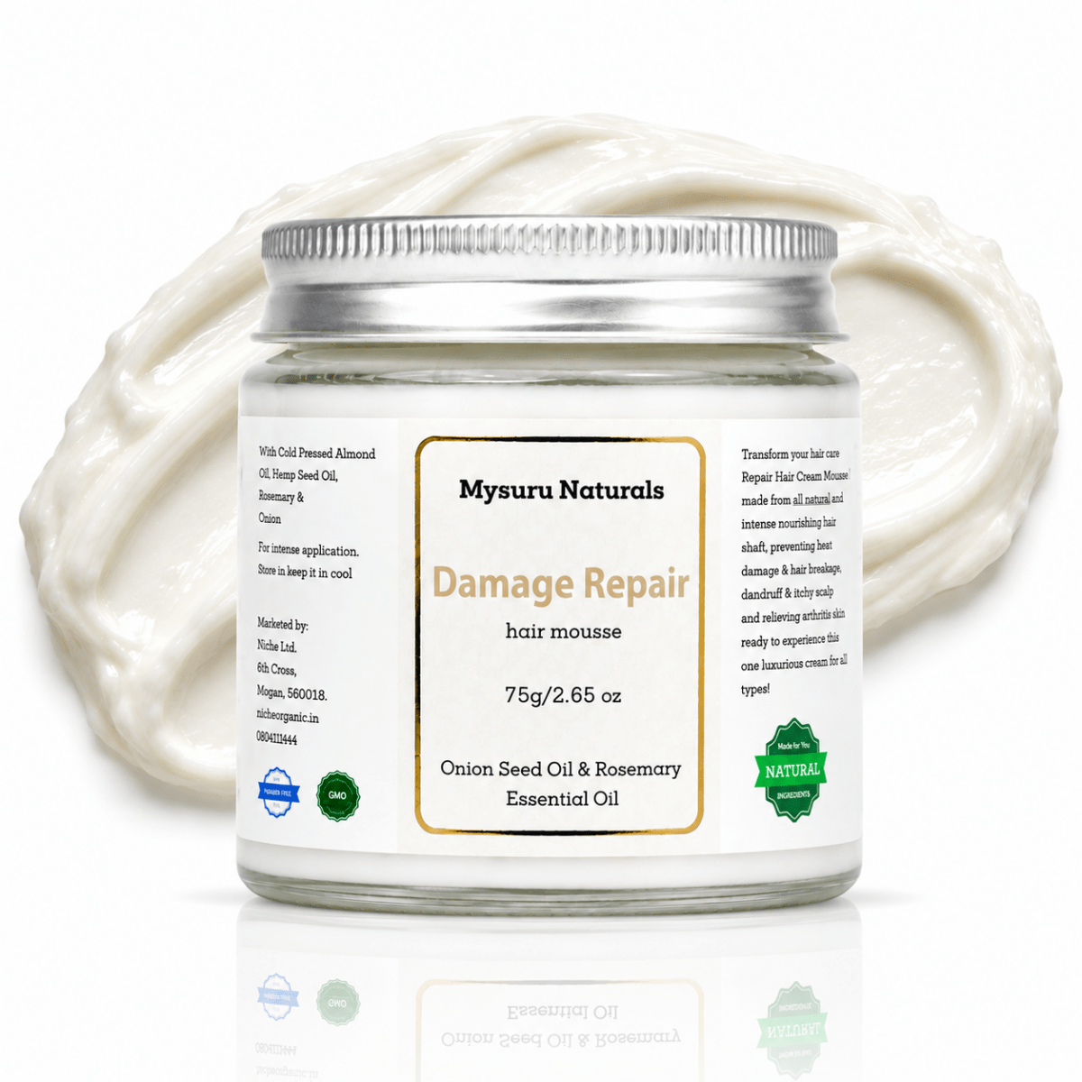 Damage repair prewash cream   mysuru naturals