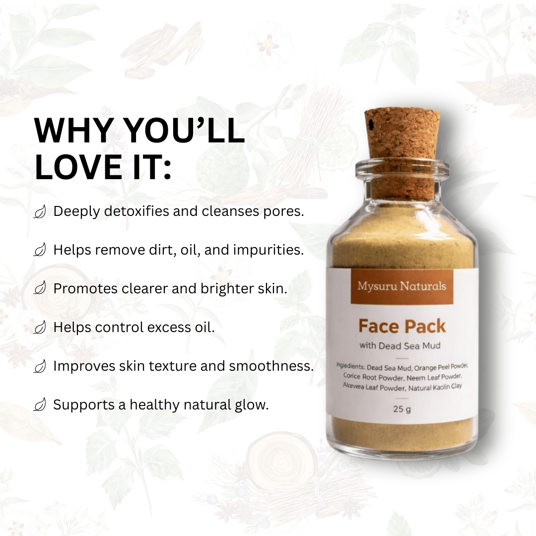 Dead Sea Mud Face Pack - Mysuru Naturals