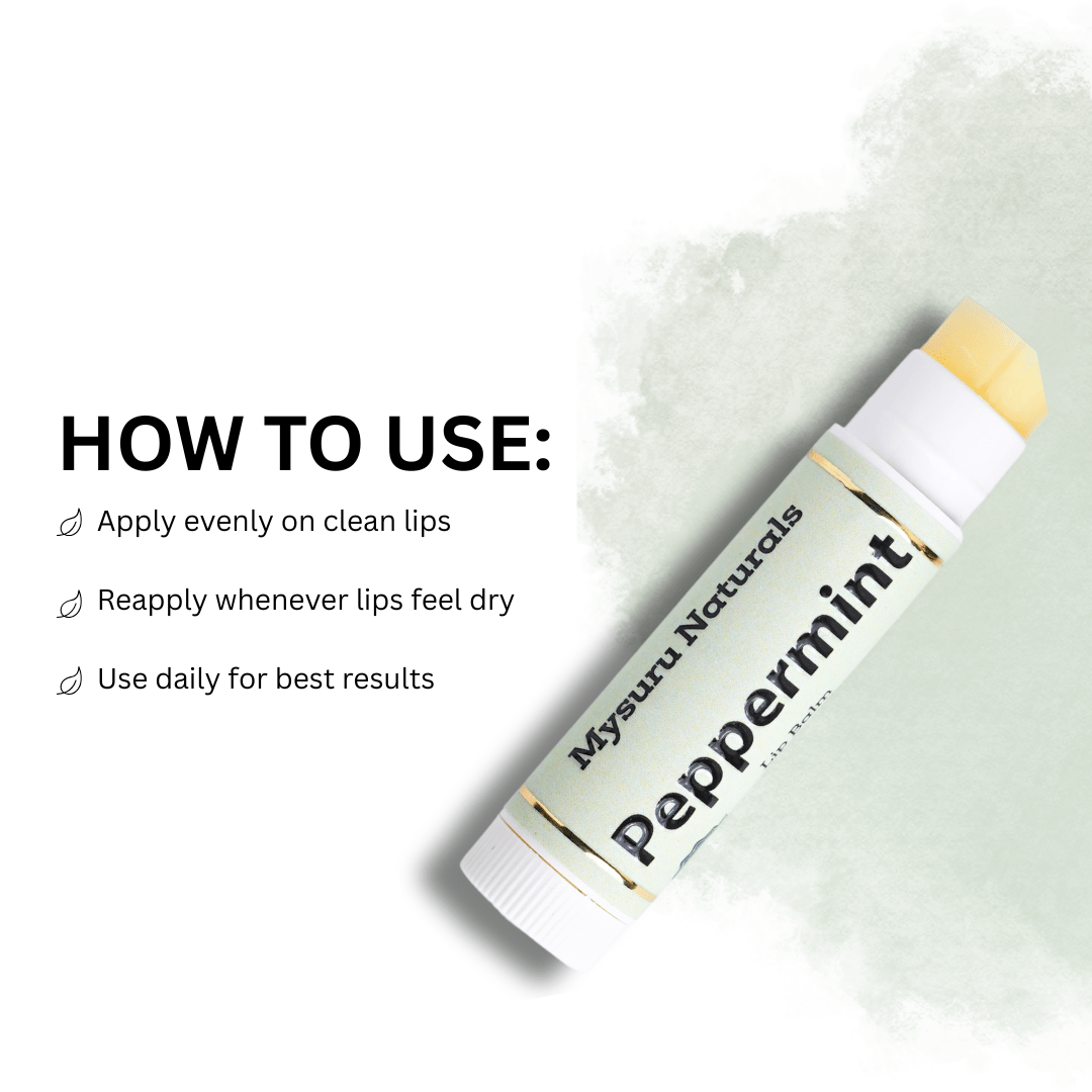 Peppermint lip balm   mysuru naturals