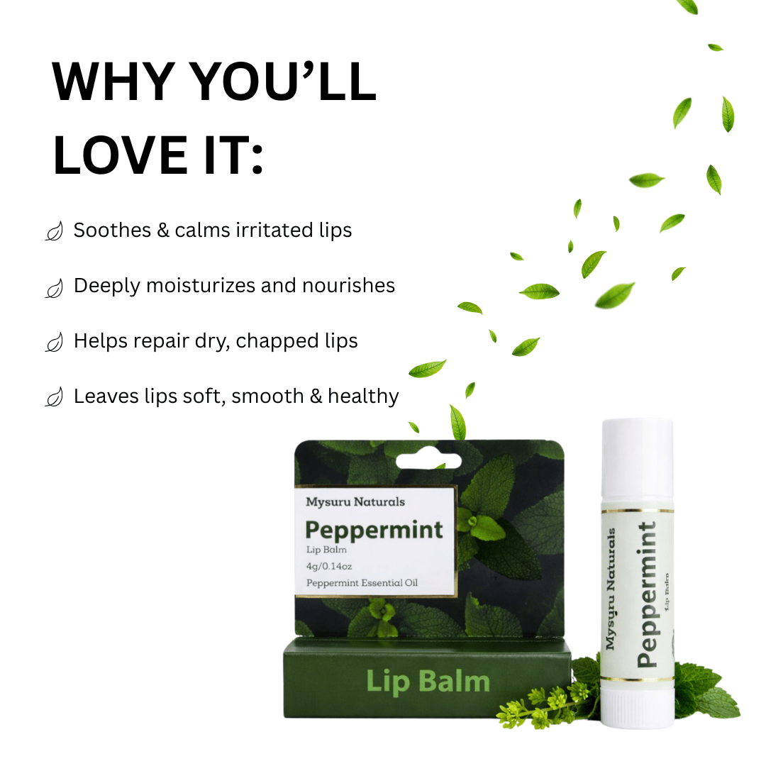 Peppermint lip balm   mysuru naturals