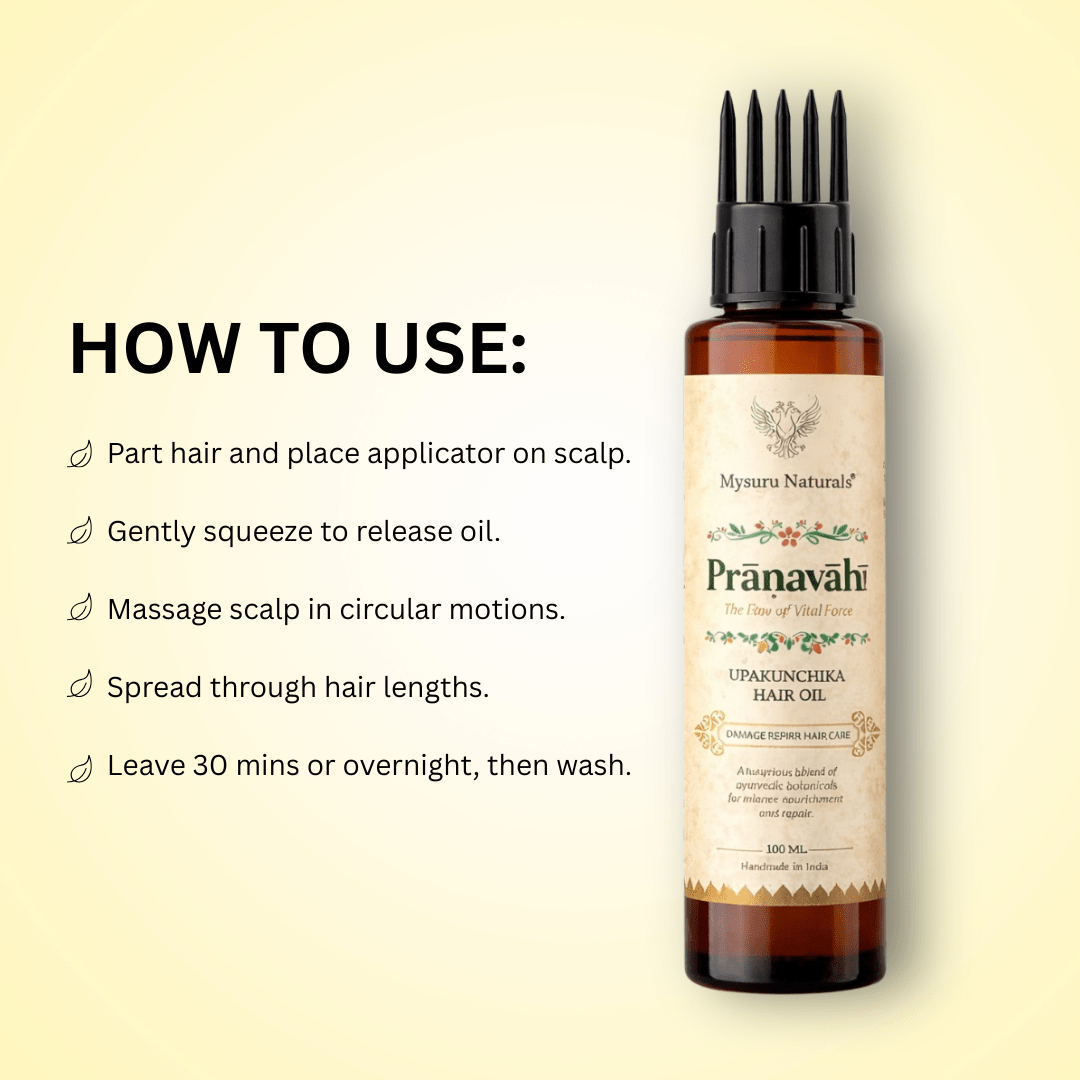 Pranavahi Upakunchika Hair Oil - Mysuru Naturals